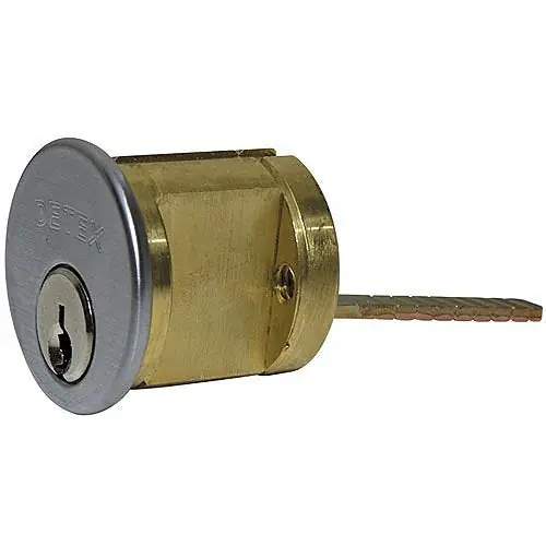 Detex ECL-445K-7 Mechanical Lock Cylinder Keyed Alike for ECL230D Brushed Chrome