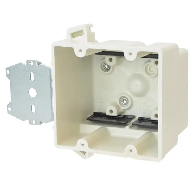 Allied Moulded Products 2300-Z2K 2 Gang Electrical Switch Box New Work