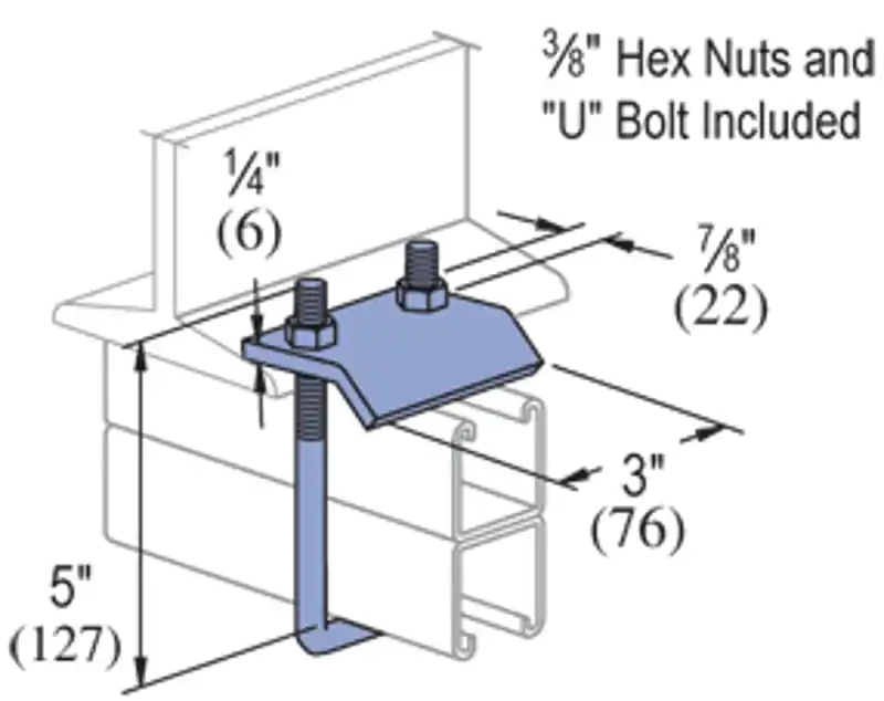 Multiple PS-2651-T2-EG Beam Clamp
