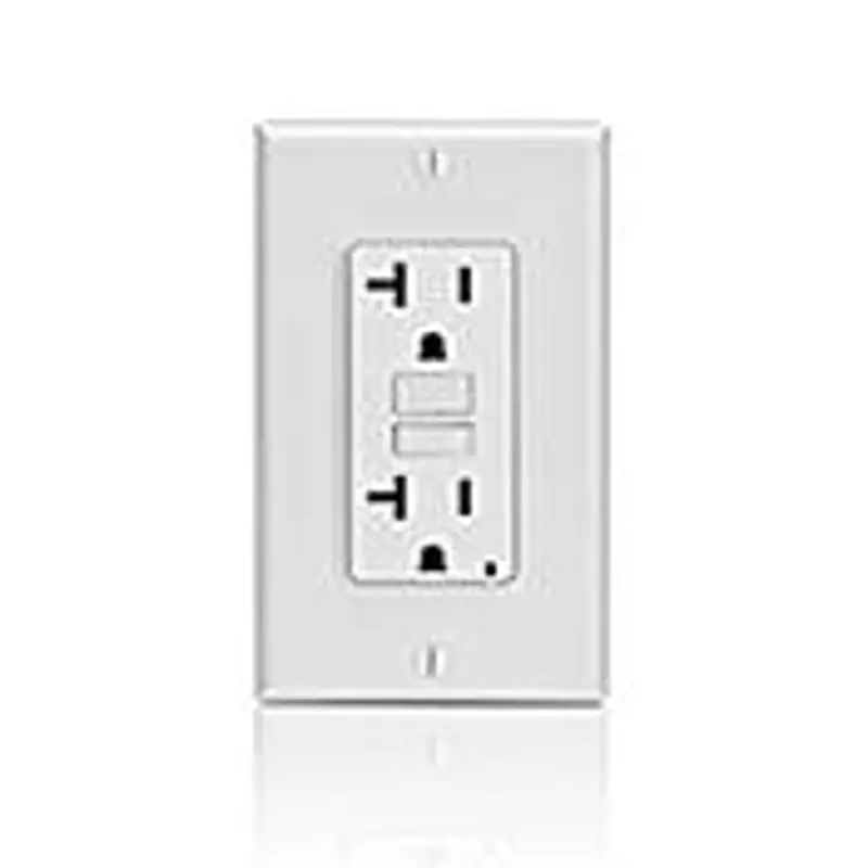 Leviton N7899-KI 20 Amp 125 Volt GFCI Receptacle Ivory