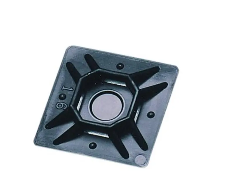 IDEAL IT1000MP-C0 1IN Mounting Pad, Adhesive, #6 Screw, Black, 100