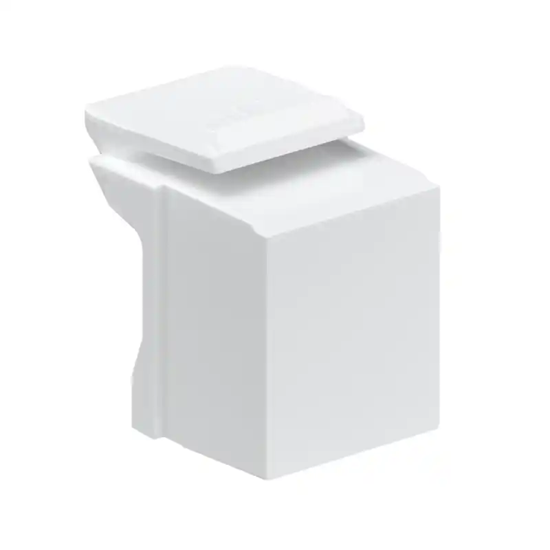 LEVITON 41084-BWB Blank QuickPort Insert, White