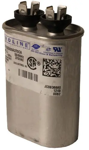 Fasco C3S12.5 Proline 12.5 Mfd 370 Volt Single Microfarad Capacitor