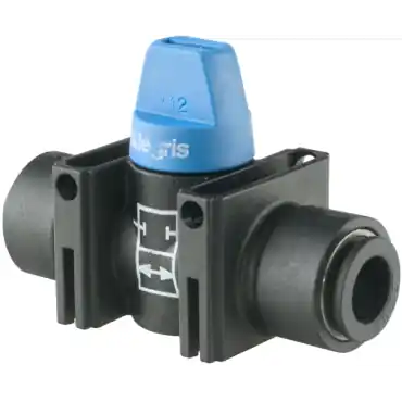 Legris 79106000 2/2 Non-Venting Push-to-Connect Mini Ball Valve