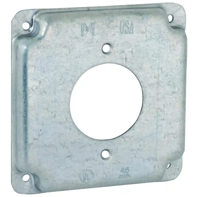 Multiple 811C 4 Square, 1 30a Locking Receptacle Raised Cover