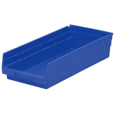 Akro-Mils 30158BLUE Shelf Bin - Blue - 20 lb - 17 7/8 Length x 8 3/8 Width x 4 Height