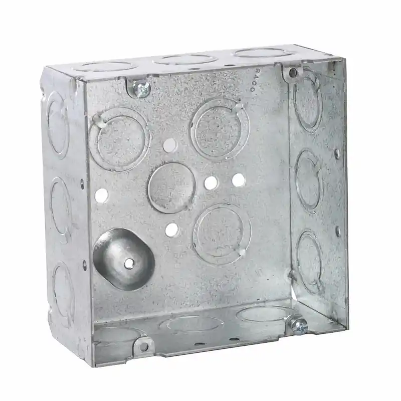 Multiple 257 4-11/16 Square Box, 2-1/8IN Deep, Combo KO's