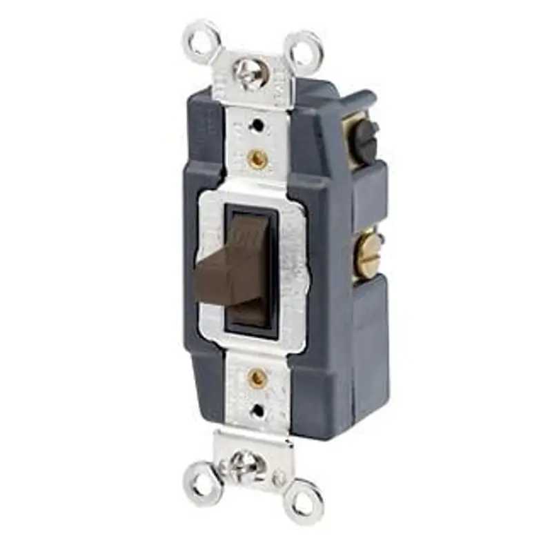 LEVITON 1288 AC Quiet Toggle Switch 30 Amp 120/277 Volt Brown