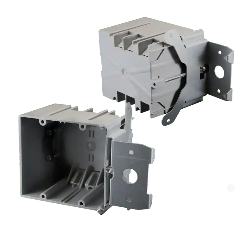CANTEX EZ34DBZ-ADJ 2 Gang Adjustable Brackets Electrical Box, New/Old Work