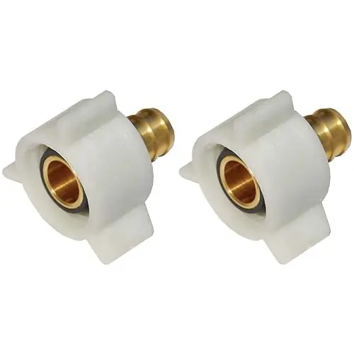 SharkBite UC527LFA Brass Crimp Swivel Adapter 3/8 Inch x 1/2 Inch NPSM Pack of 2
