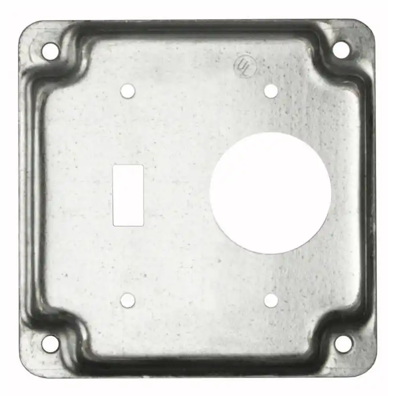 Multiple 805C 4 Square, 1 Toggle, 1 Receptacle Raised Cover