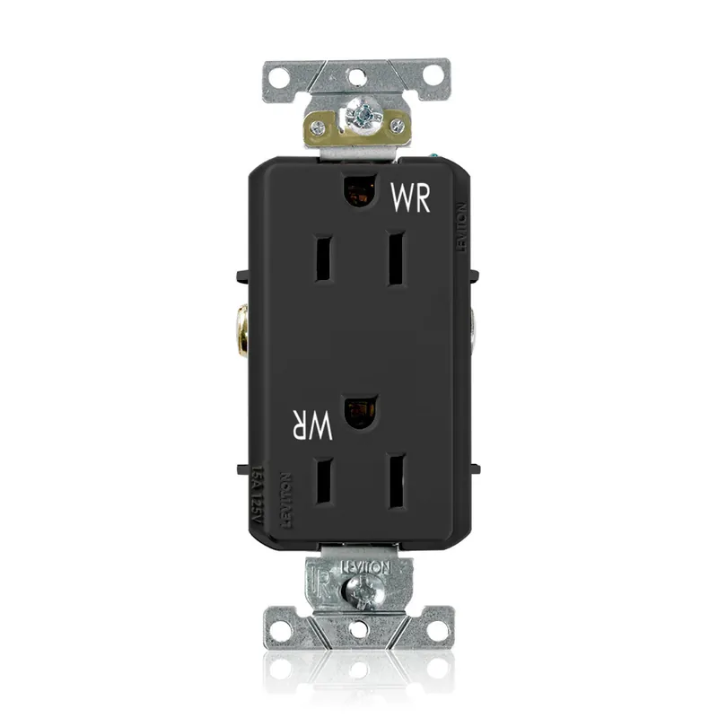 Leviton WTD15-E Decora Plus Duplex Receptacle 15 Amp 125 Volt