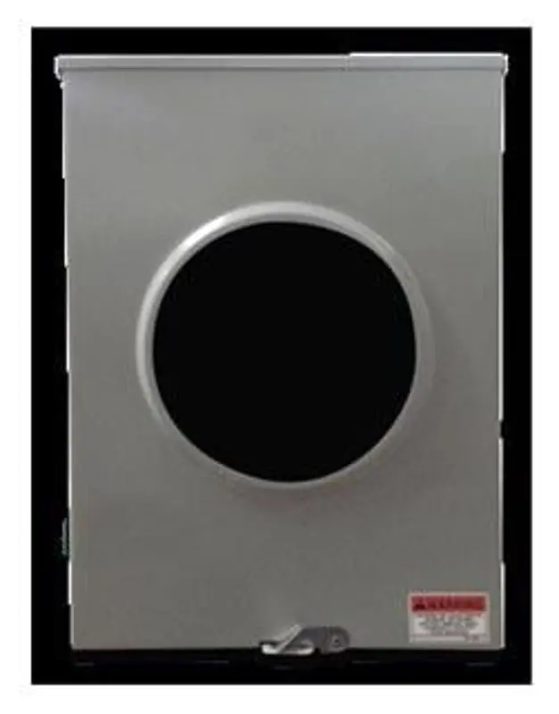 GE UFTH7213BGE 1-200 Amp Meter Socket, 7 Terminal, Small Hub Opening, Lever Bypass