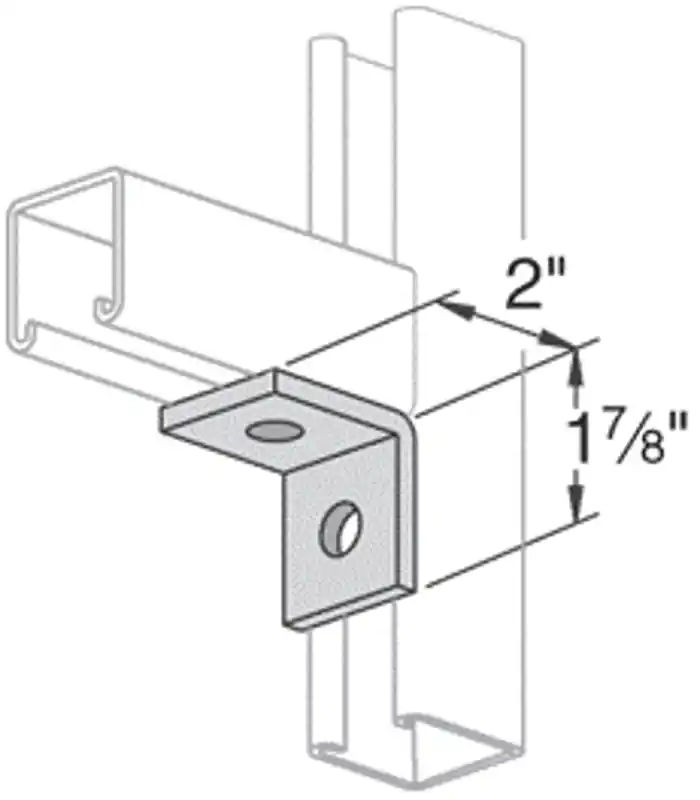 Multiple PS-603-EG 2 Hole 90 Degree Fitting Power-Strut Fitting