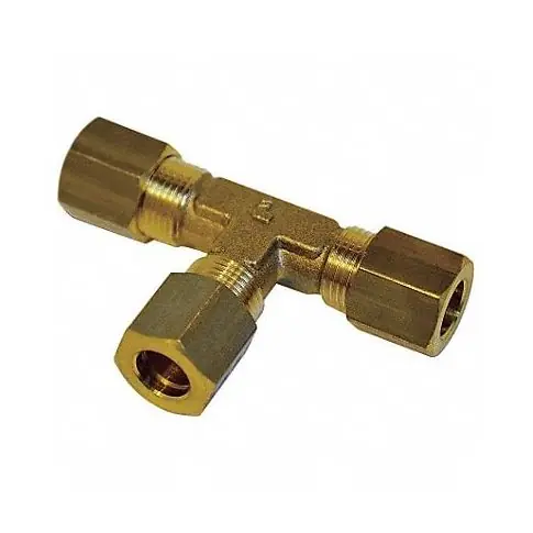 Legris 01041200 Equal Tee Brass Compression Fitting