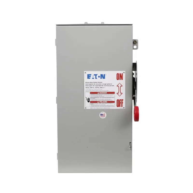 Eaton DH363FRK-CSA 100 Amp, 3 Pole, 600 Volt, NEMA 3R, Fusible Safety Switch