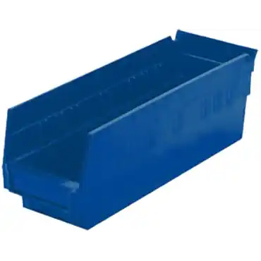 Akro-Mils 30138BLUE Shelf Bin - Blue - 17 7/8 L x 6 5/8 W x 4 H - EACH