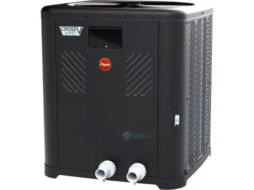 Raypak TWPH-4550EHT08 Crosswind V Vertical Discharge Heat and Cool Pump 85,000 BTU 4 Turn Titanium Heat Exchanger Digital Controls