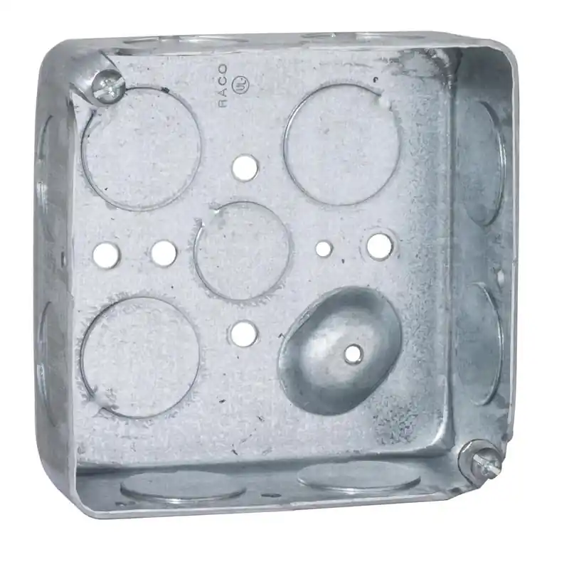 Multiple 191 4 Square Box, 1-1/2IN Deep, 3/4IN KO