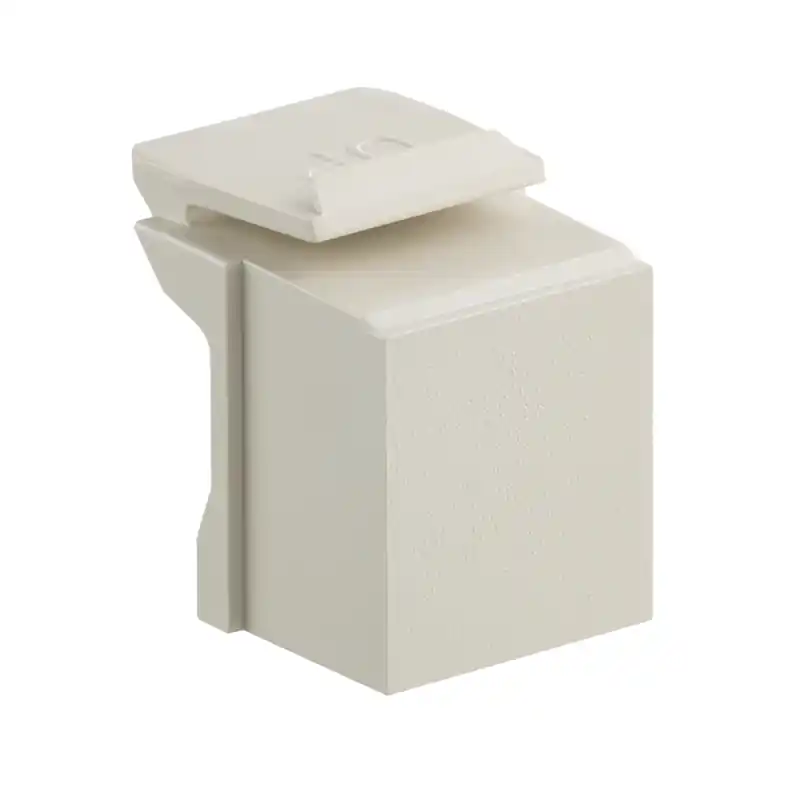 LEVITON 41084-BIB Blank QuickPort Insert, Ivory