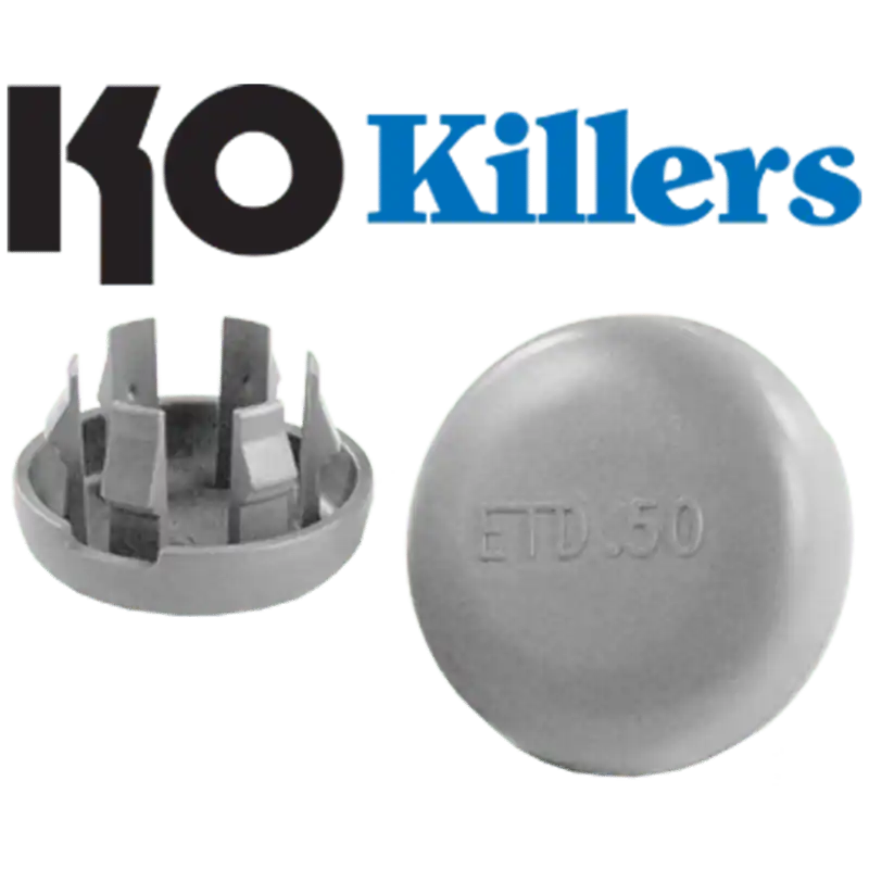Rack-A-Tiers KOK50 KO Killer, Plastic Snap-In Knockout Fillers, 50/Pack