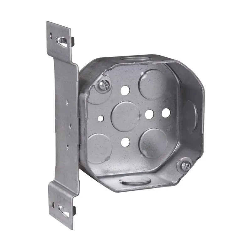 Multiple TP282 4IN Octagon Box 1 1/2D 1/2IN Ko w/ side bracket