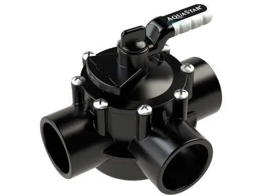AquaStar AV3W20C FlowStar 3-Way Valve with Rubber Handle