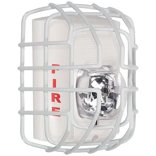 Safety Technology International STI-9705 Damage Stopper Wire Cage for Horn/Strobe/Speaker White