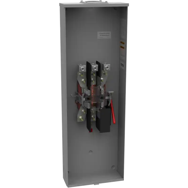 Milbank U1079-RRL-K3 320 Amp Ringless Meter Socket, 4 Terminal, Lever Bypass