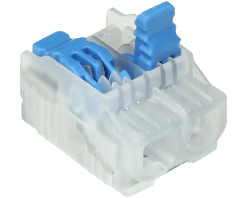 LEVITON 30-10L22 LEVER WIRE CONNECTOR, 2-PORT BLUE, 150/BOX
