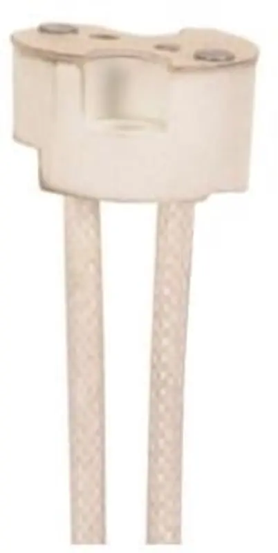 Satco 90/1590 Round Porcelain Halogen Socket 750 Watt 250 Volt