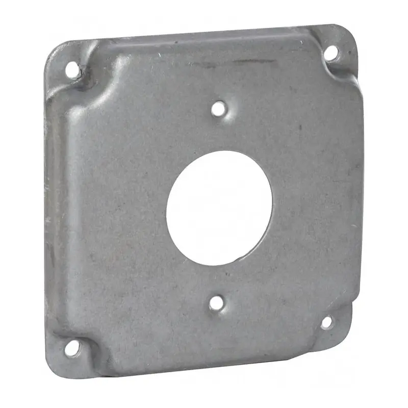 Multiple 801C 4 Square, 1 Receptacle 1.406 Diam Raised Cover