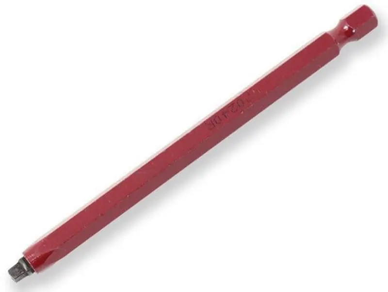 Rack-A-Tiers 70260RP1 #2 Red Square Bit, 6IN