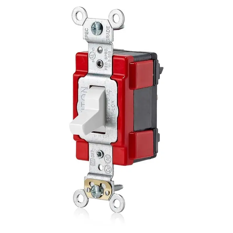 Leviton M1223-W Toggle Switch 20 Amp 120/277 Volt