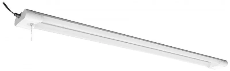 Satco 62/928 LED 42 Watt, 4FT, Connectable Shop Light With Pull Chain, 4000K, White