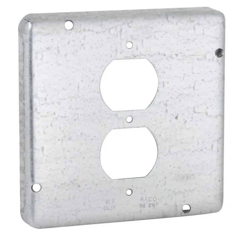 Multiple 972 4-11/16 Square, 1 Duplex Raised Cover