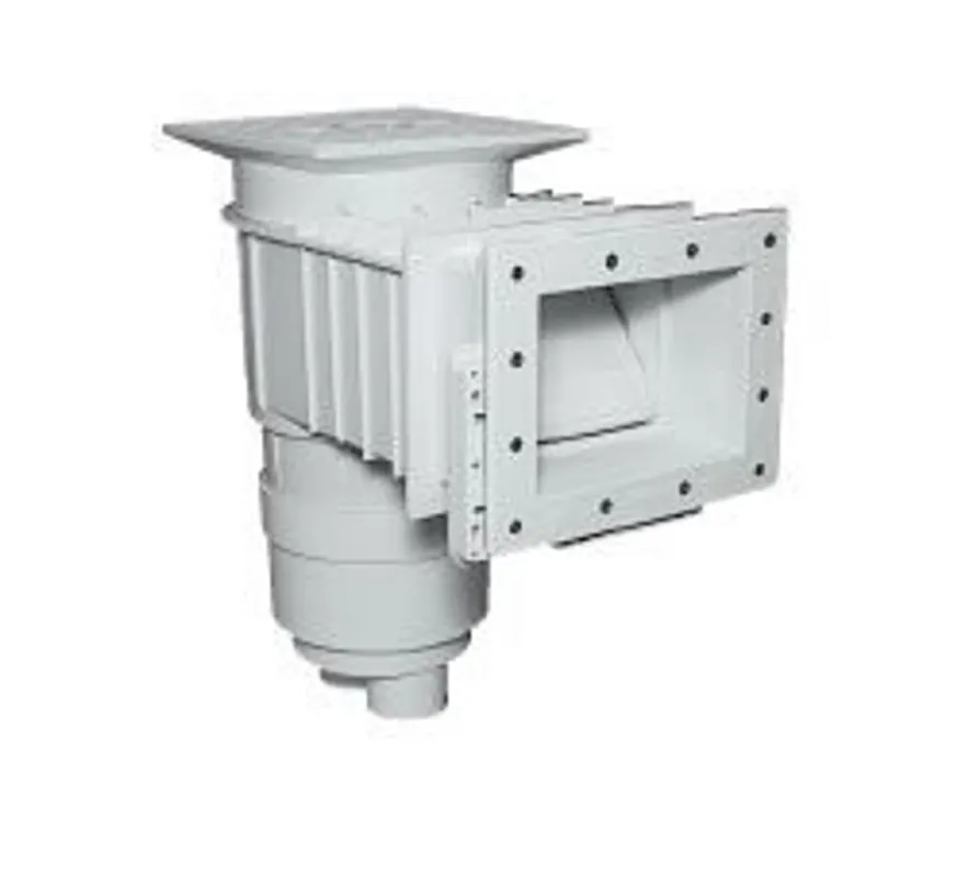 Waterway Plastics 540-8400 Standard Vinyl Liner In-Ground Skimmer with Square Lid - White