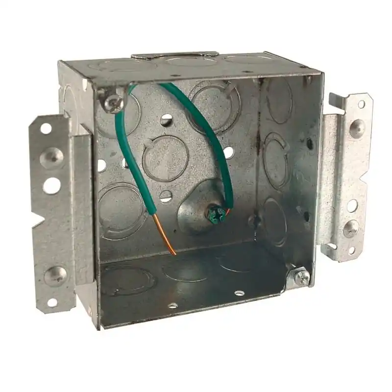 Multiple 232M 4 Square Box 2-1/8IN Deep Combo KO's #12 Pigtail M Bracket