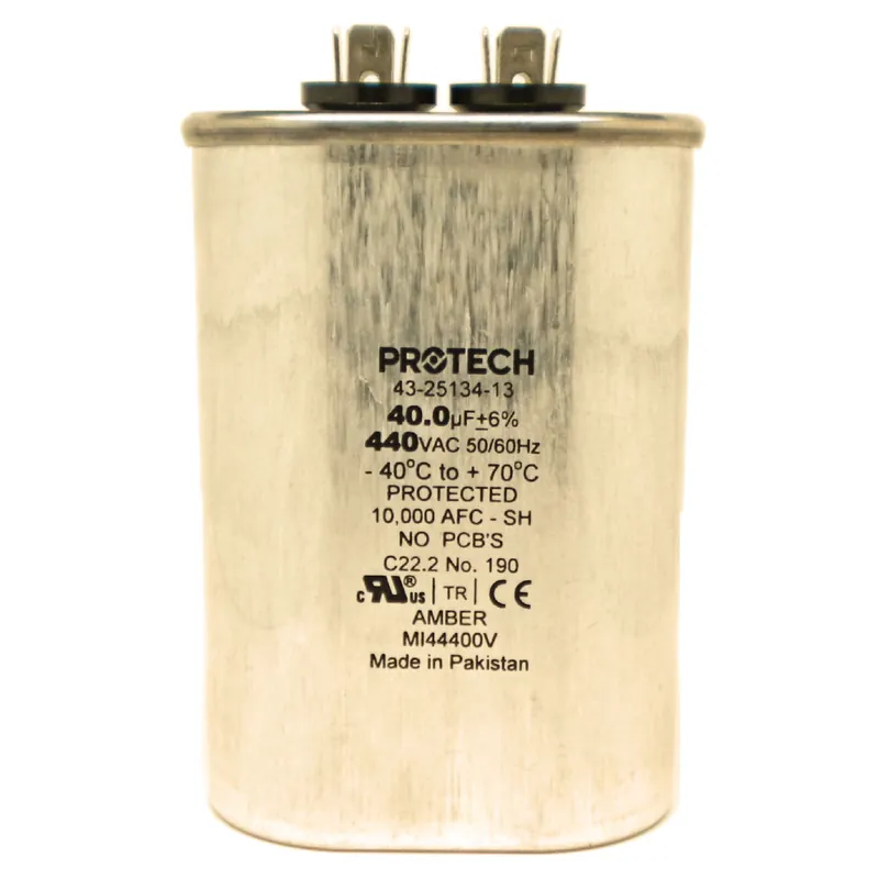 Protech 43-25134-13 Capacitor 40/440 Single Oval Rheem/Ruud