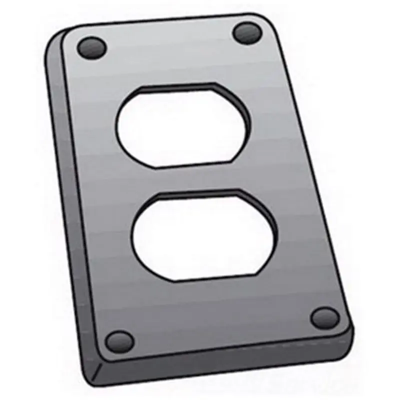 Multiple FS1DCS 1 Gang FS/FD Steel Cover Duplex Receptacle