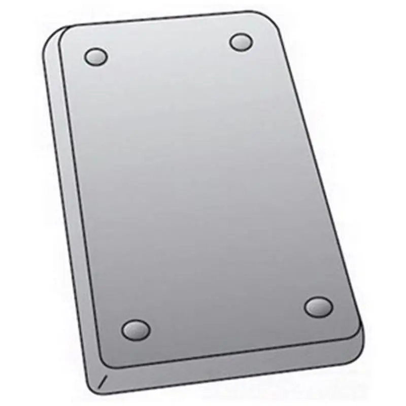 Multiple FSK1BC 1 Gang FS/FD Blank Steel Cover 15404