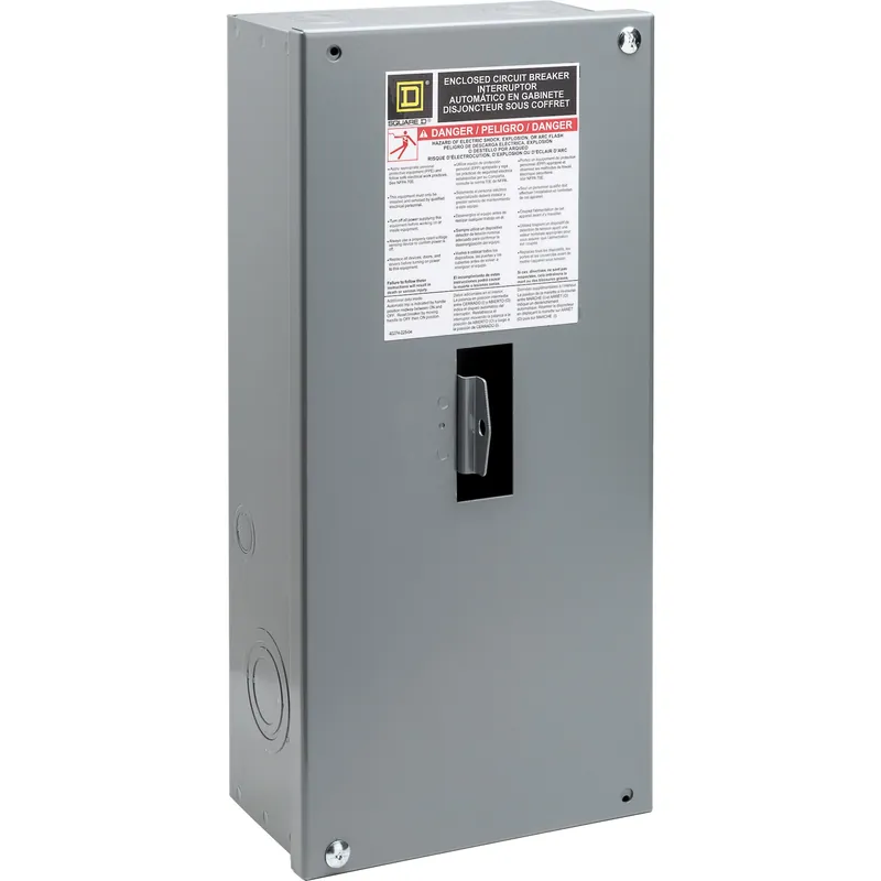Square D HD100S Circuit Breaker Enclosure Steel Surface Mount