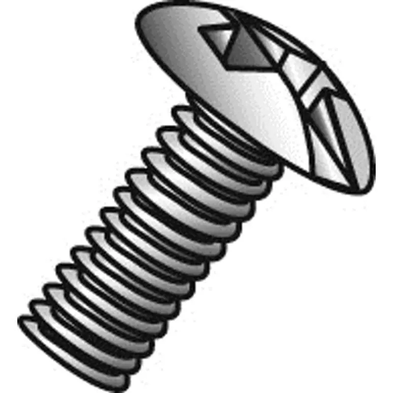 CULLY 52016J 6-32 x 1IN Machine Screws, Truss Head, Combo Phillips/Slotted, Zinc, 100/Jar