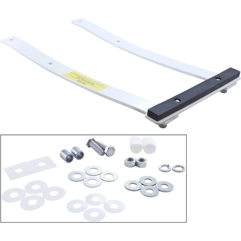 S.R. SMITH TSS-6 Techni-Spring Assembly for 6ft Diving Board with Hardware White