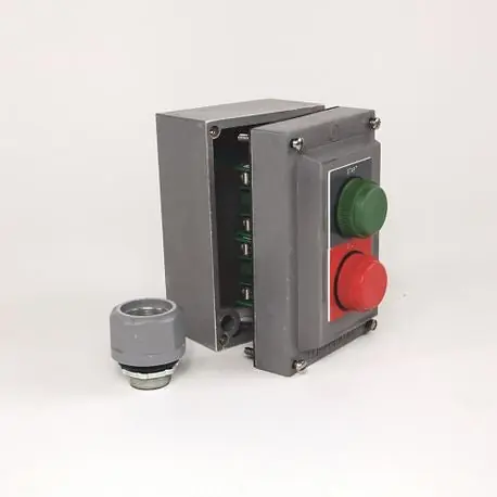 Allen-Bradley 800R-2HA4R Pushbutton Station Standard 2 Push Buttons No Pilot Lights