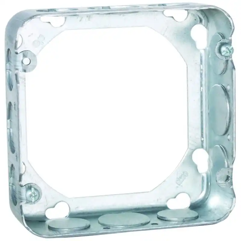 Multiple 250 4-11/16 Square Extension Ring 1-1/2In Deep 1/2In and 3/4In KO