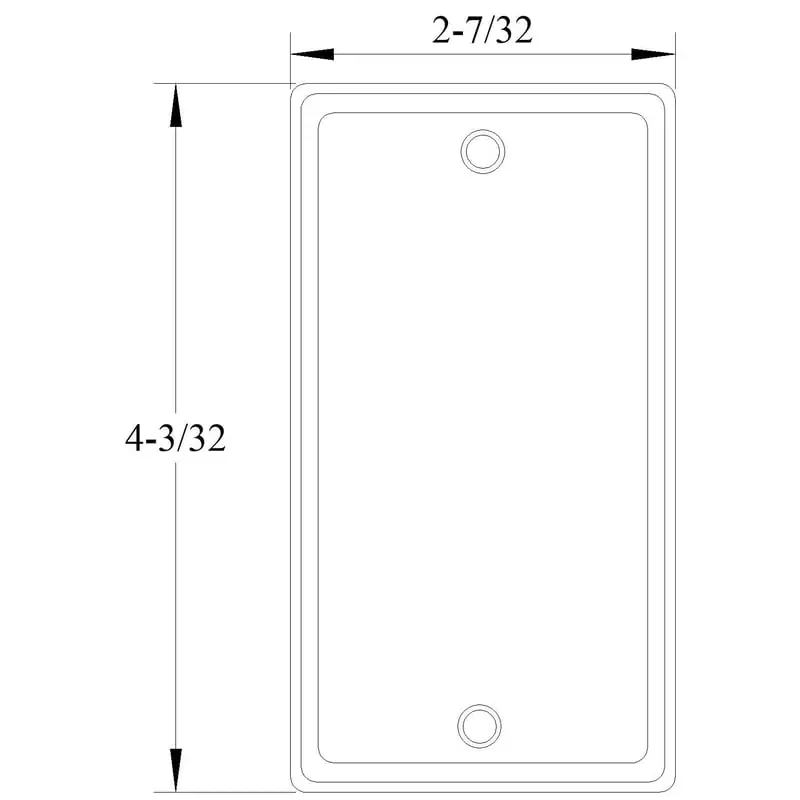 Mulberry 10001 1 Gang Handy/Electrical Box Cover, Blank