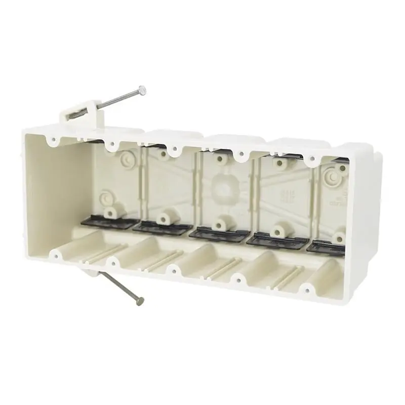 Allied Moulded Products 5305-NK 5 Gang Electrical Switch Box, New Work