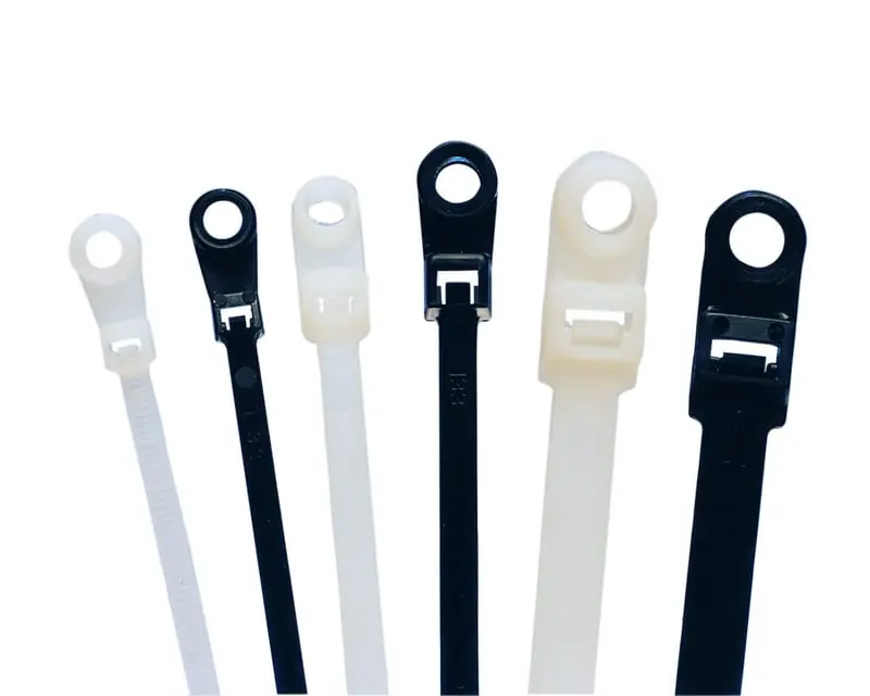 IDEAL B-8-50MT-0-C 8IN Multi-Purpose Mounting Cable/Zip Tie, 50Lb, Black, 100/Pack