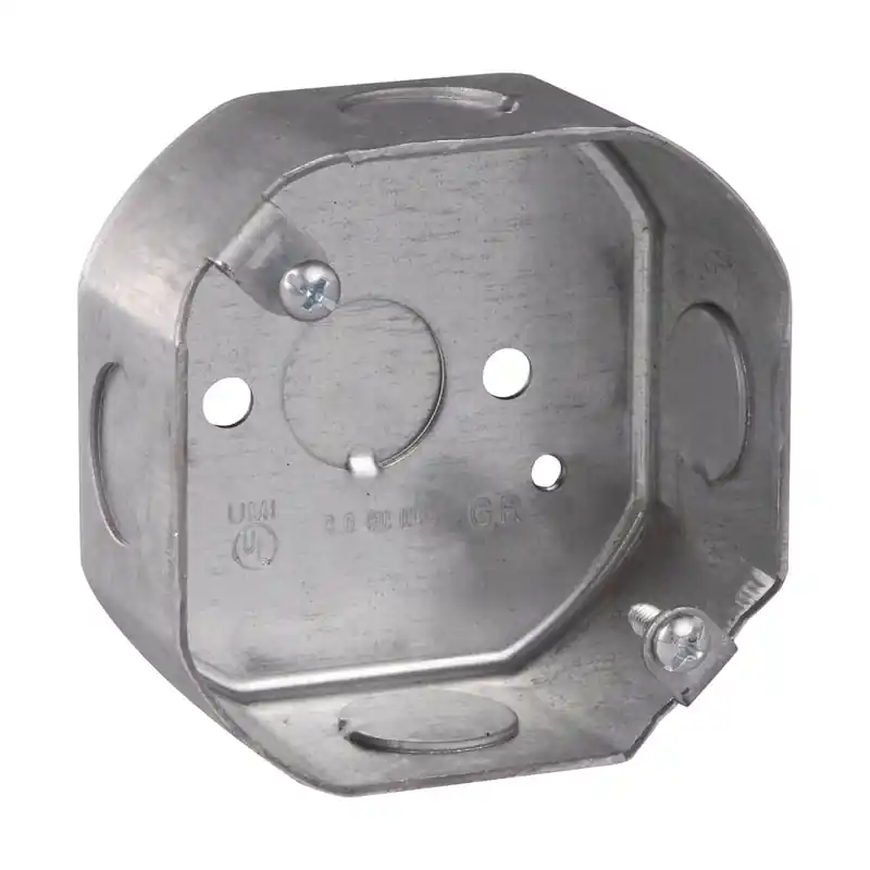 Multiple TP256 3 1/4IN Octagon Conduit Outlet Box No Clamp 1/2IN KO
